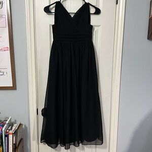 Girls formal black dress - size 8 - worn as junior bridesmaid dress